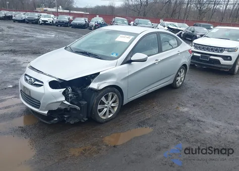 2014 Hyundai Accent Gls из США, поврежденный, VIN KMHCU4AE1EU760968